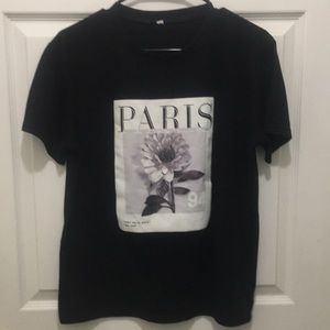 Pairs Stamp Tee Shirt Short Sleeve